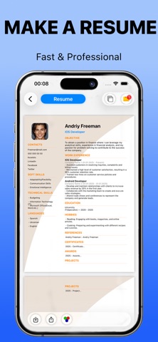 Make Resume - AI CV Editor screenshot