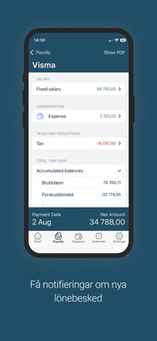 Visma Employee iPhone screenshot 3