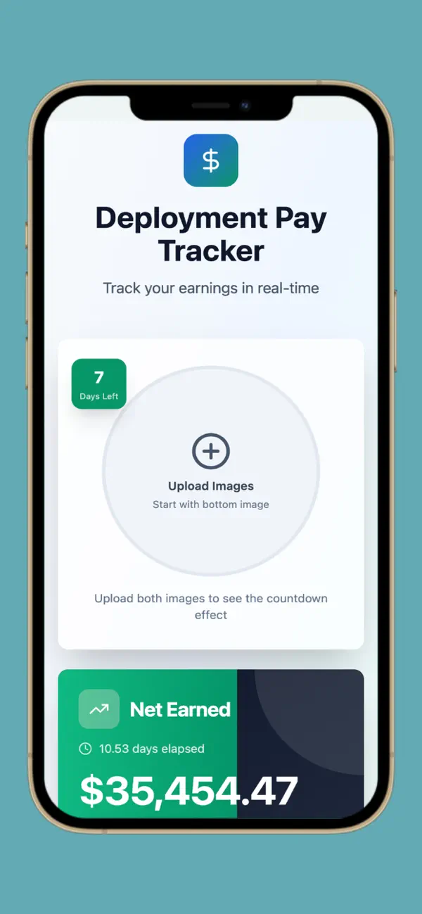#1. Deployment Pay Tracker (iOS) Por: Glenroy Jackson