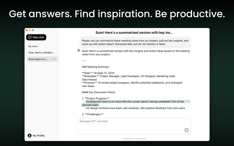 #2. AI ChatBot ASK Chat Assistant (macOS) Przez: EdgeAI Minds LLC