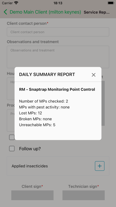 Screenshot 1 of INSECTRAM PESTCONTROL SOFTWARE App