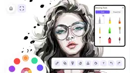 drawing desk: sketch paint art iphone screenshot 1