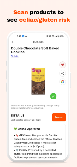 Celiapp Screenshot 1 of 3