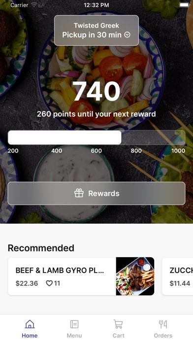 Twisted Greek iPhone screenshot 1 - Food & Drink app