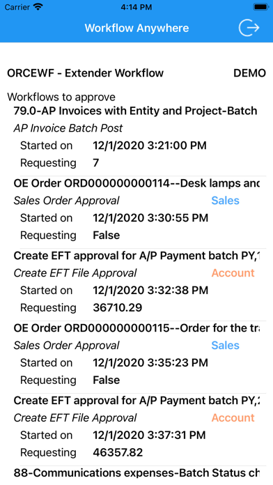 Screenshot #1 pour Workflow Anywhere