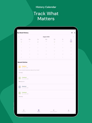 Mazaji: AI Mood Tracker iPad screenshot