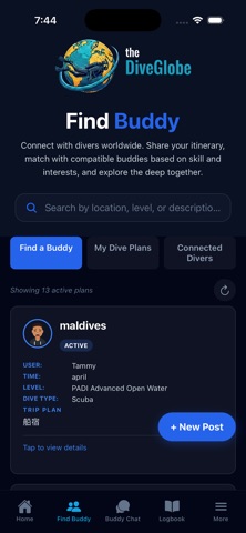 theDiveGlobe Screenshot 2 of 8