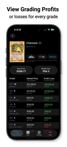 Grading Calculator for Pokemon iPhone screenshot