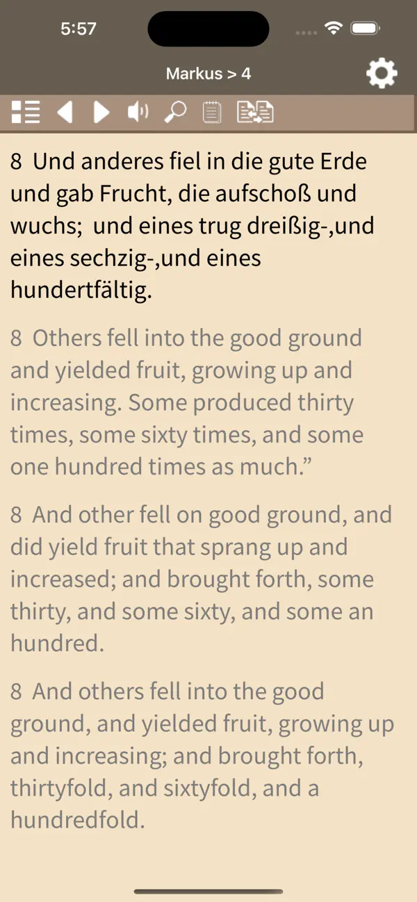 Screenshot #1 pour Seed Bible English German