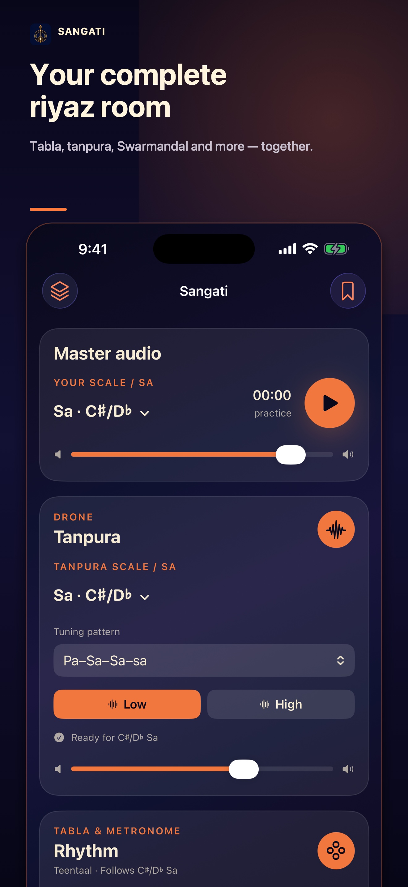 Sangati: Tabla Tanpura Riyaz