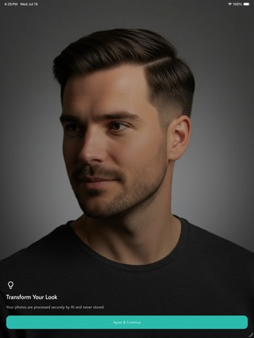 AI Hair Styler iPad screenshot