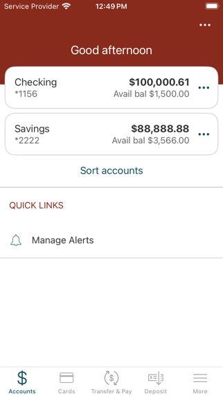 Millyard Bank Mobile Banking Screenshot