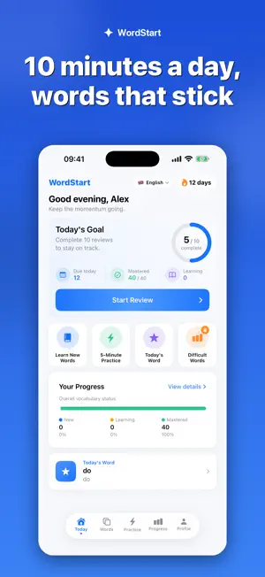WordStart: Vocabulary Builder screenshot 1
