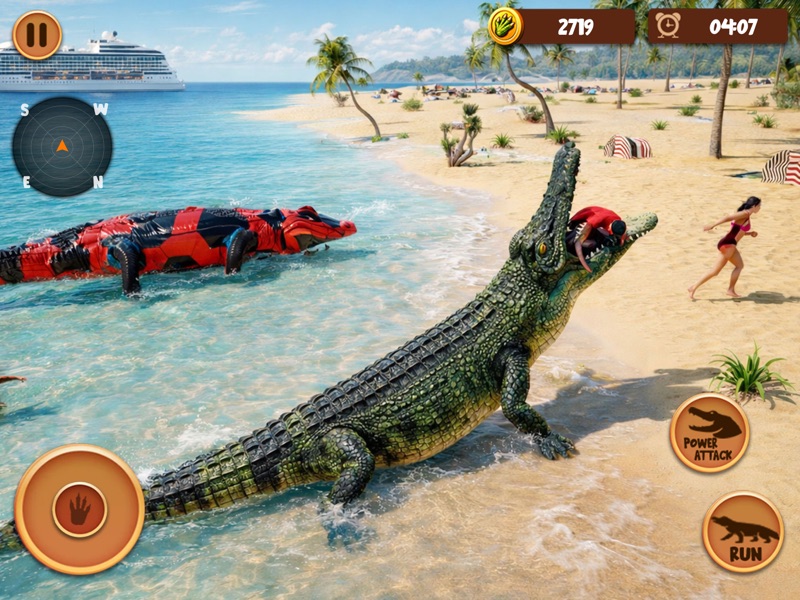 Batalha de Crocodilos Caça 3D screenshot 12
