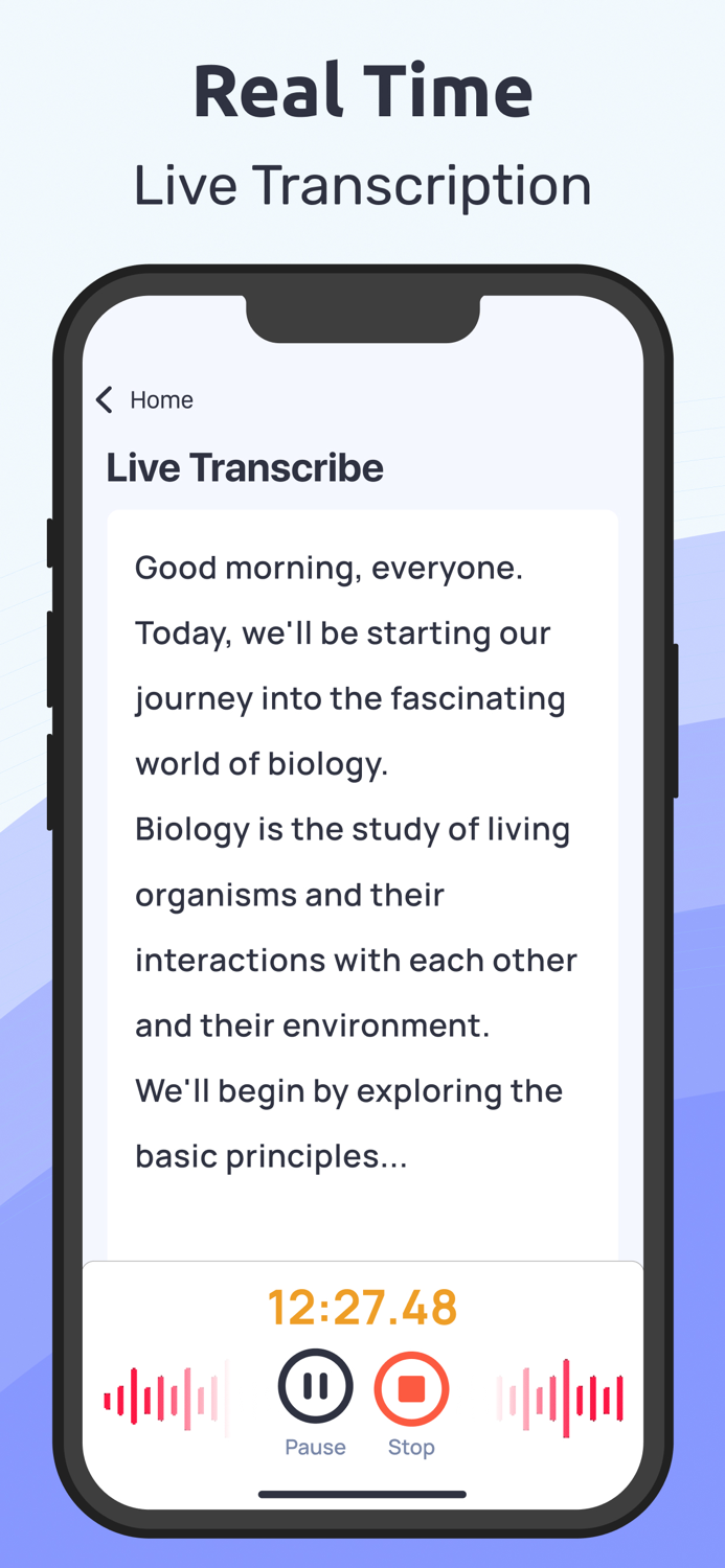 Transcriber Note Voice to Text
