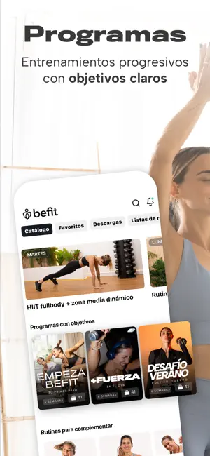 Befit : entrenamientos en casa screenshot 4