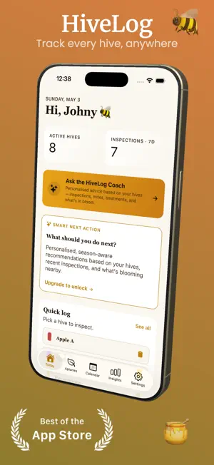HiveLog: Apiary & Bee Log screenshot 1
