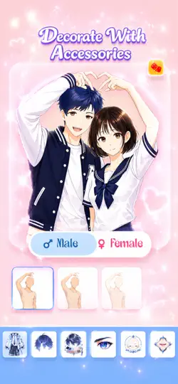 Captura de pantalla de Anime OC: Avatar Maker en iPhone 3
