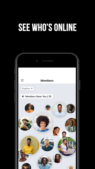 Boston While Black iPhone screenshot 1 - Social Networking app