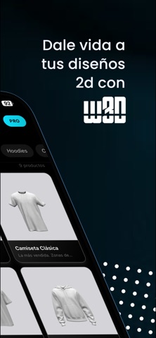 w3D - Diseñar Ropa en 3D iPhone screenshot 2