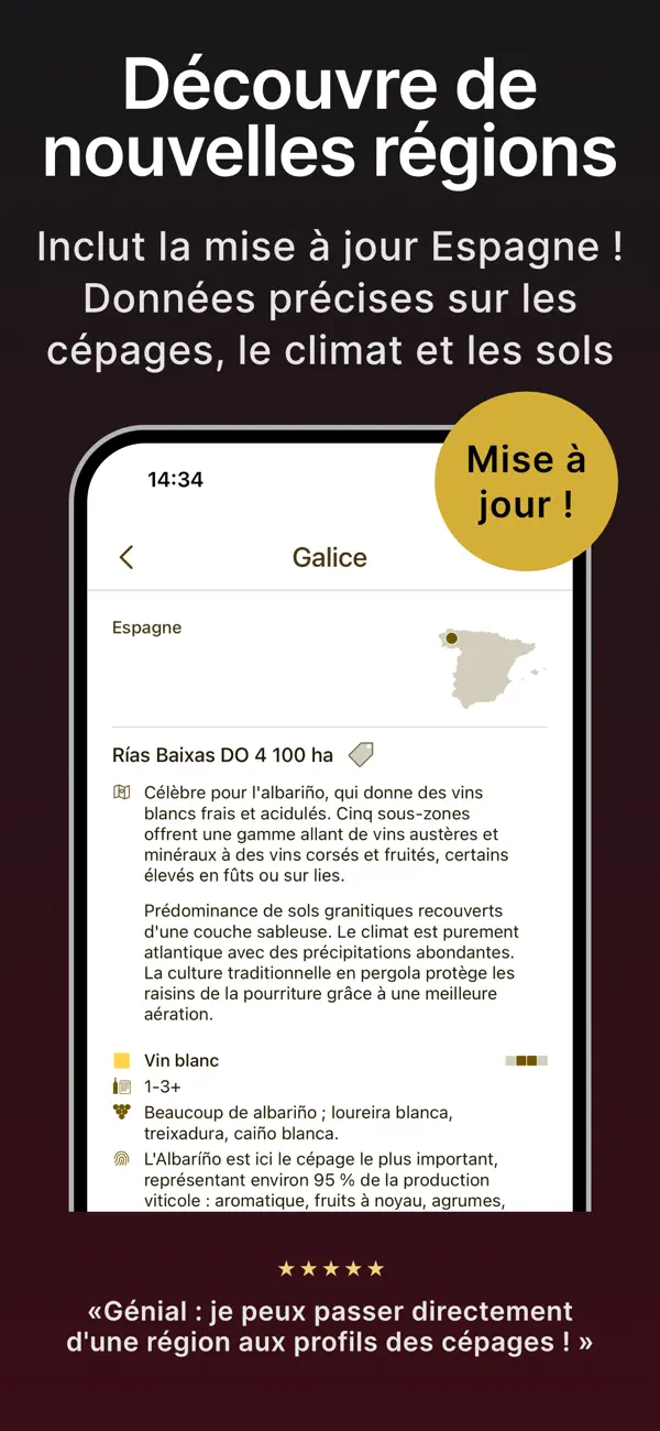 Screenshot #2 pour Profils de Vins & Cépages