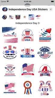 independence day usa istickers iphone screenshot 4