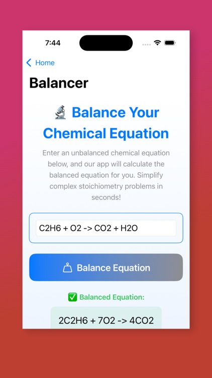 ChemEquation Balancer