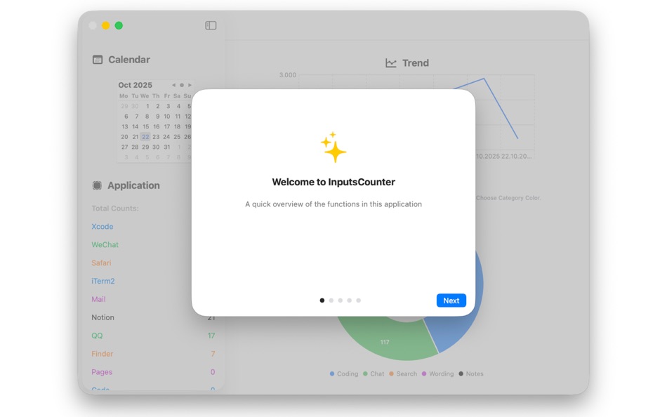 #1. InputsCounter (macOS) 由: 哲铭 尹