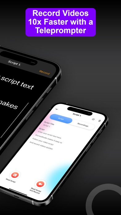 Teleprompter App Record Videos Screenshot