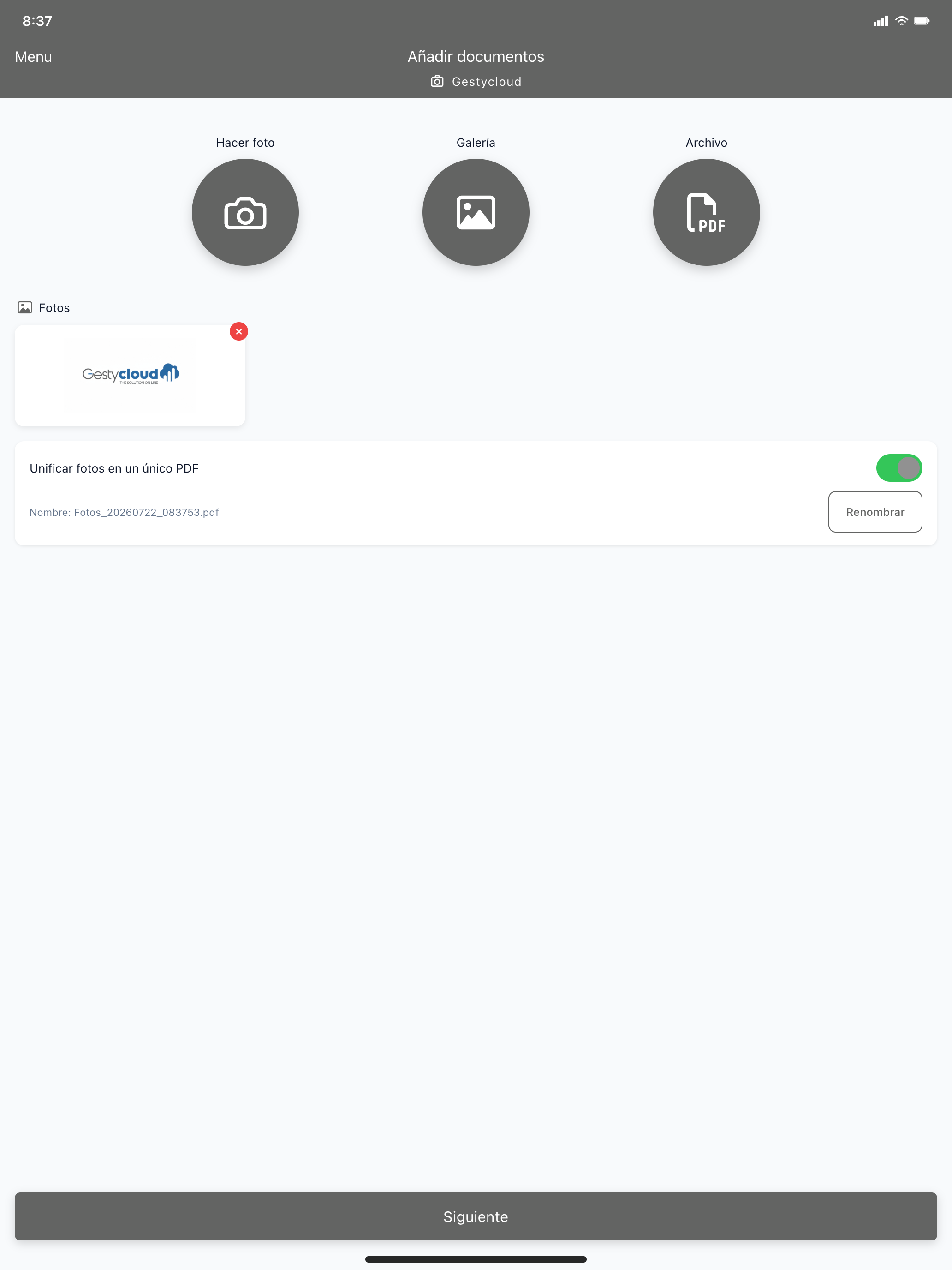 Gestycloud screenshot 9
