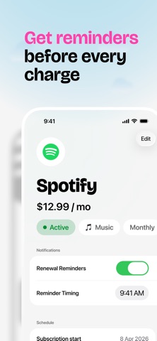 Slick Money: Subscription App Screenshot 4 of 5