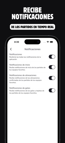 Resultados de Fútbol PS Score screenshot