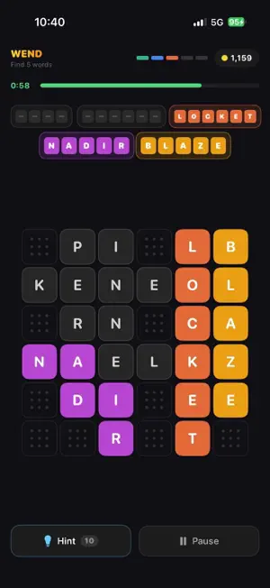 Wend - Word Search Puzzle screenshot 1