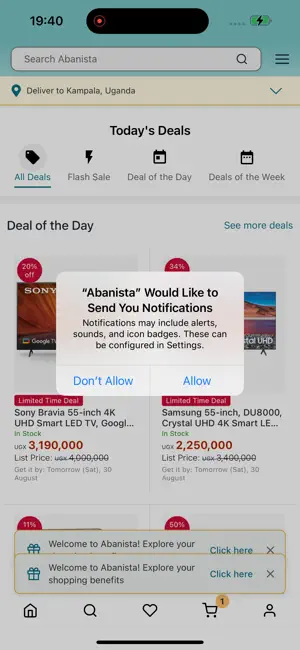 Abanista Shopping Uganda screenshot 1
