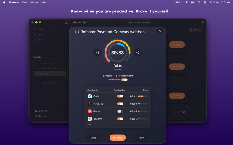 TimeLens - Time Block Tracker screenshot