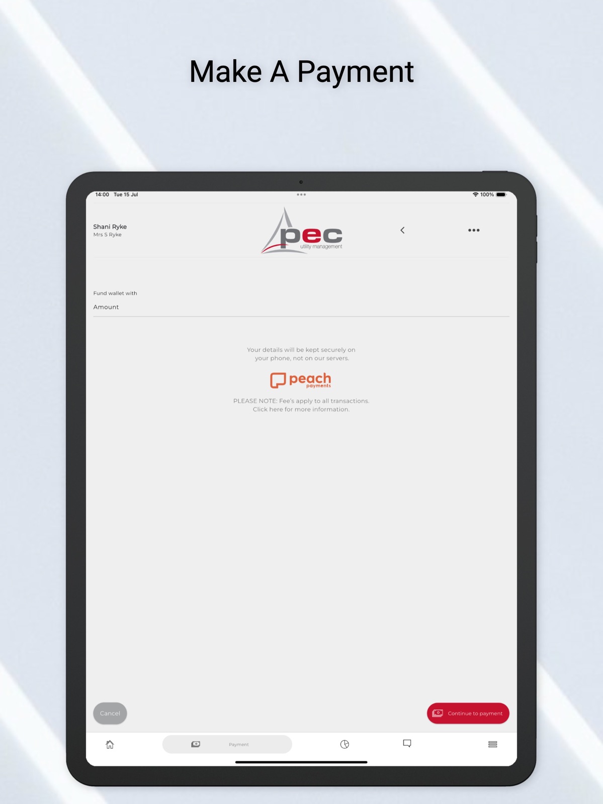 PEC Utility Management ipad screenshot 2