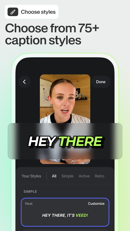#2. VEED - AI Captions for Shorts (iOS) By: VEED Ltd
