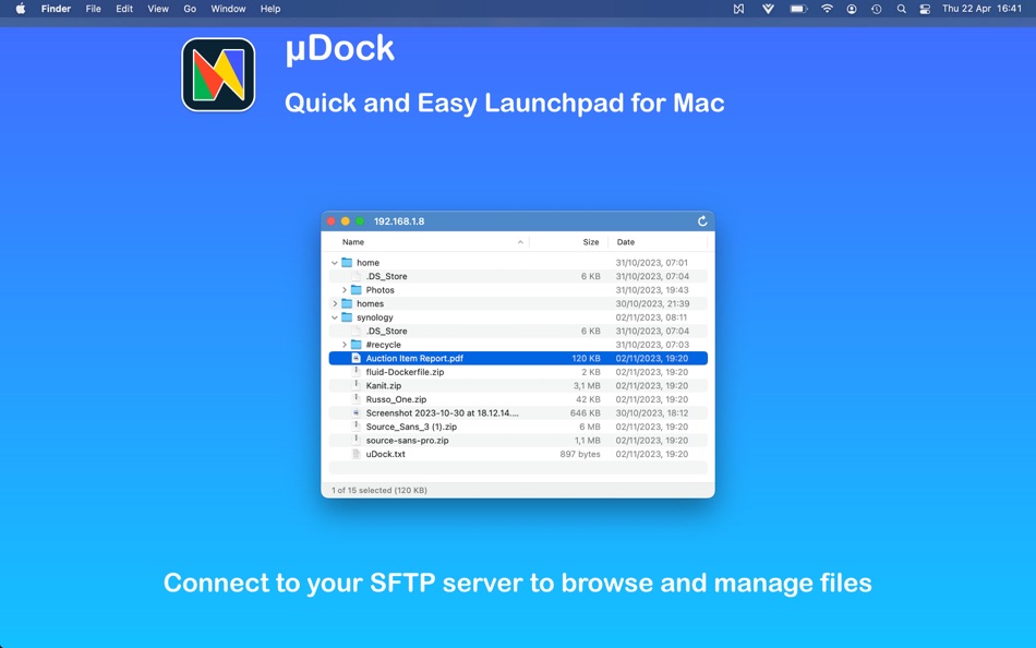 #5. uDock (macOS) Von: Grzegorz Staszczyk