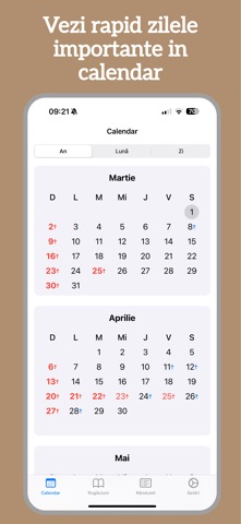 Calendarul Sfinților 2026 iPhone screenshot