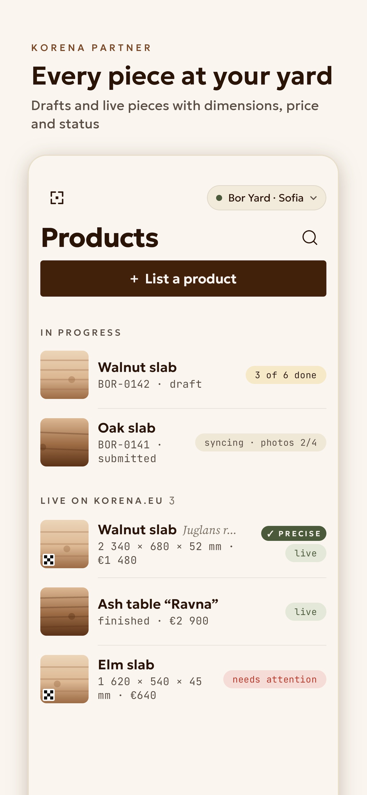 Screenshot 1 of KORENA Partner