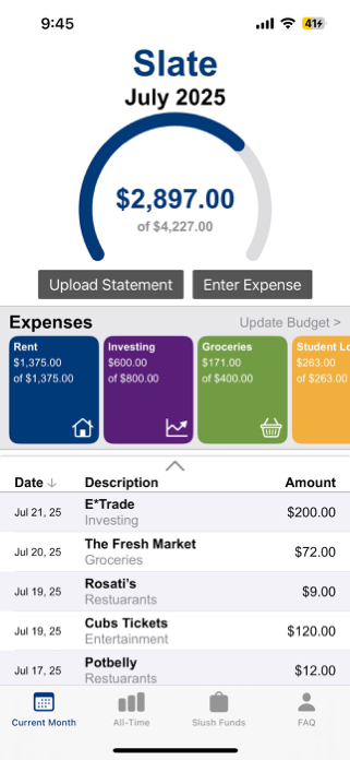 Slate: Budget & Save Screenshot 1 of 10