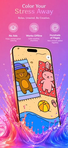 Gel: Adult Coloring Book iPhone screenshot