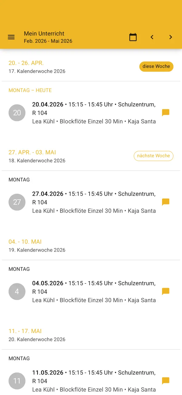 Screenshot #2 pour Musikschule Unteres Remstal