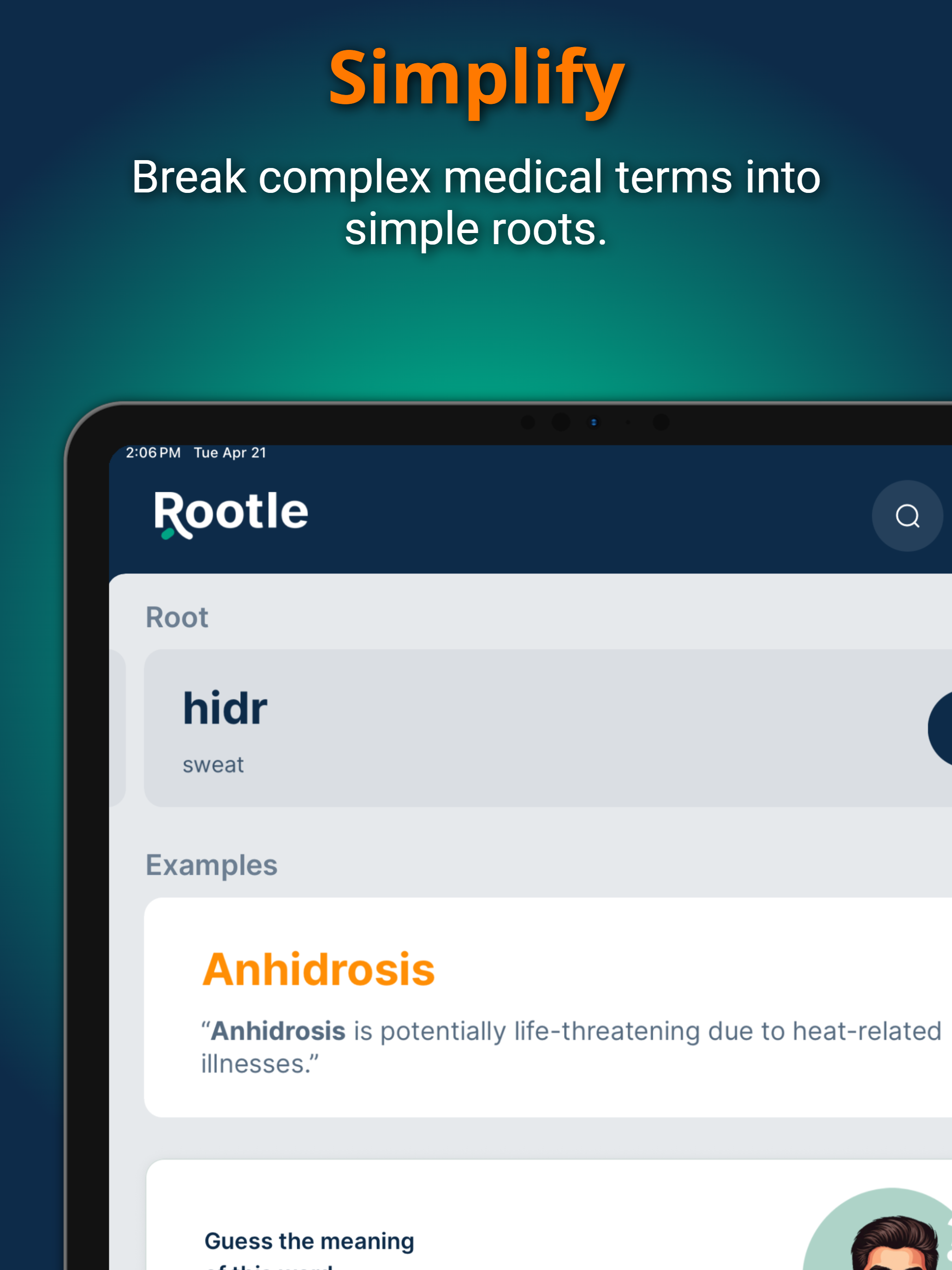 Rootle: Biomedical Vocabulary