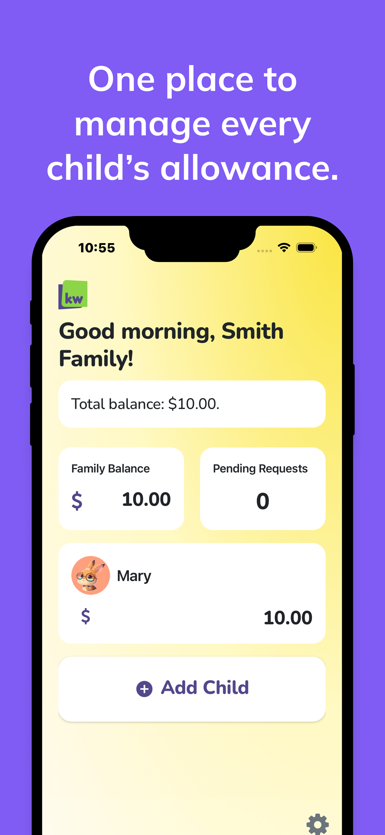 Kiddo Wallet App