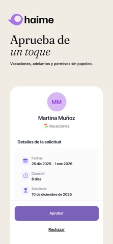 Haime · Asistente del hogar screenshot