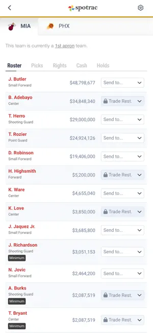 NBA Trade Machine screenshot 2
