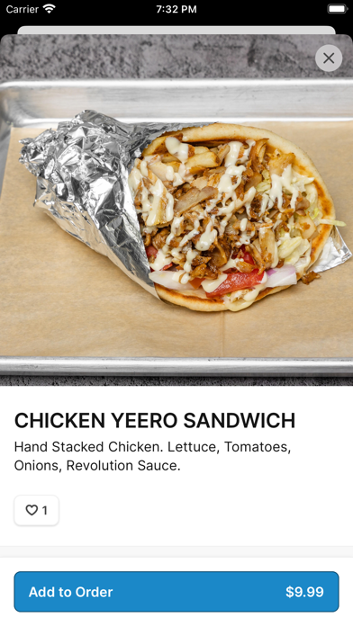 Yeero Revolution iPhone screenshot 4 - Food & Drink app