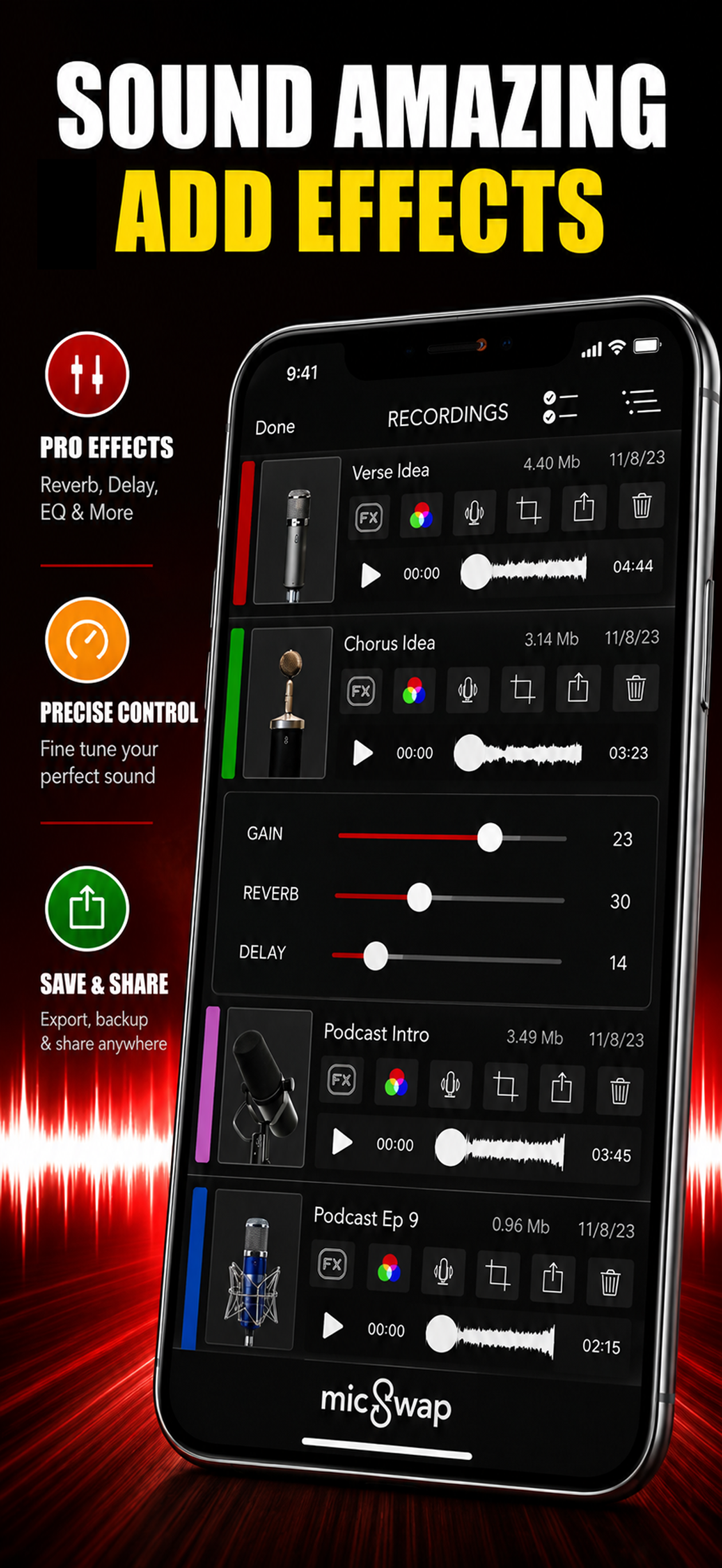 MicSwap Pro:  Microphone Sound screenshot 4