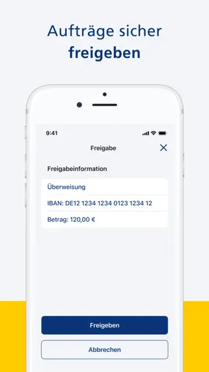 Screenshot von Postbank BestSign auf dem iPhone 5